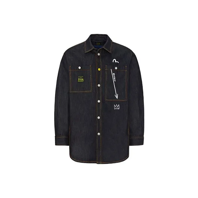 EVISU x Jean Michel Basquiat Denim Jacket Men's Denim Blue