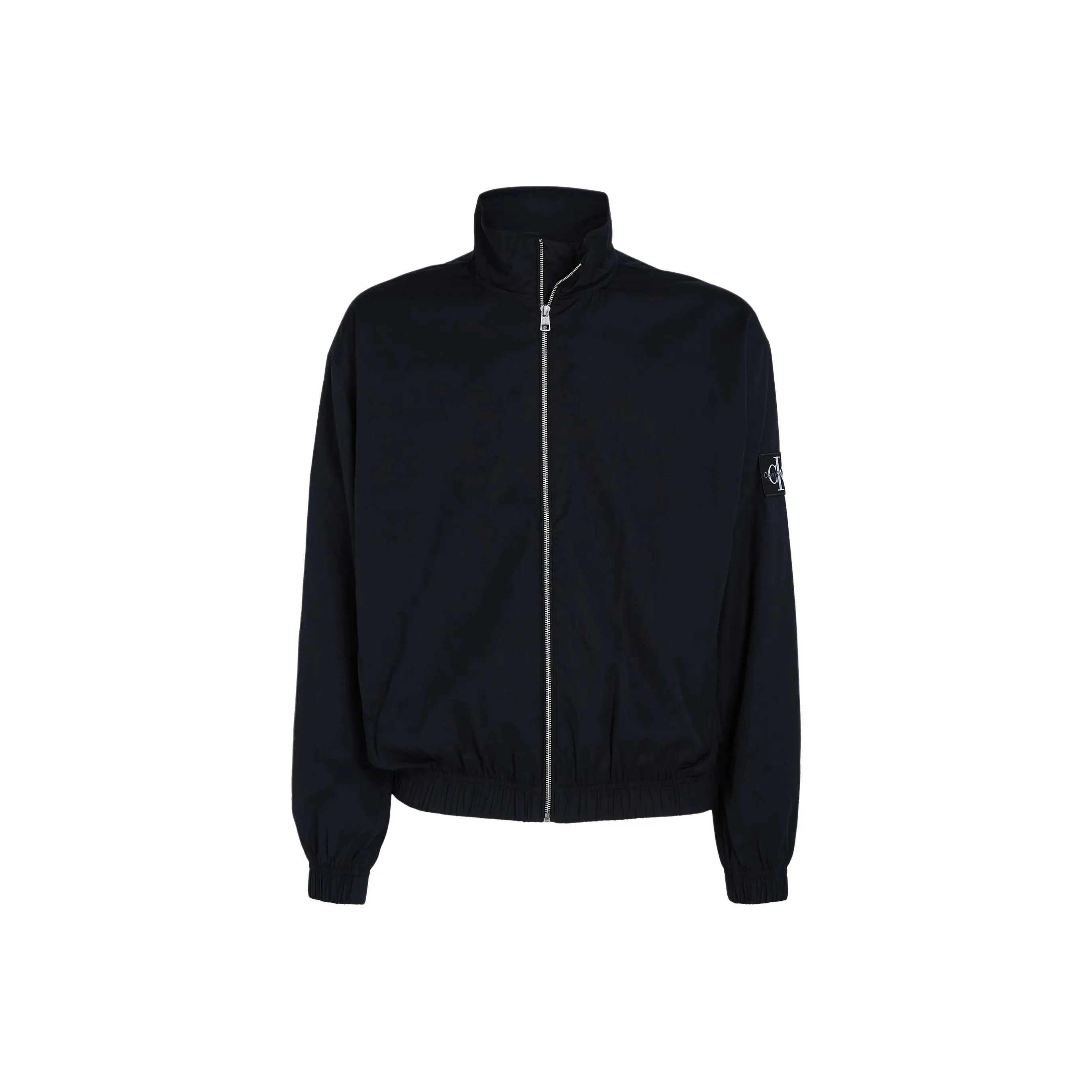 CALVIN KLEIN Relaxed Cotton Zip Up Jacket Jackets & Coats Men's Black