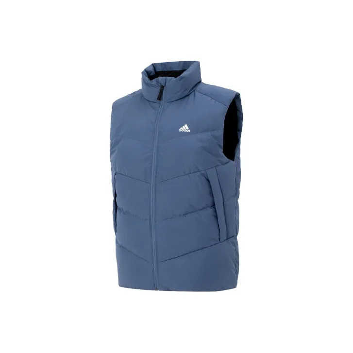 Adidas Синий Мужской Пуховый жилет