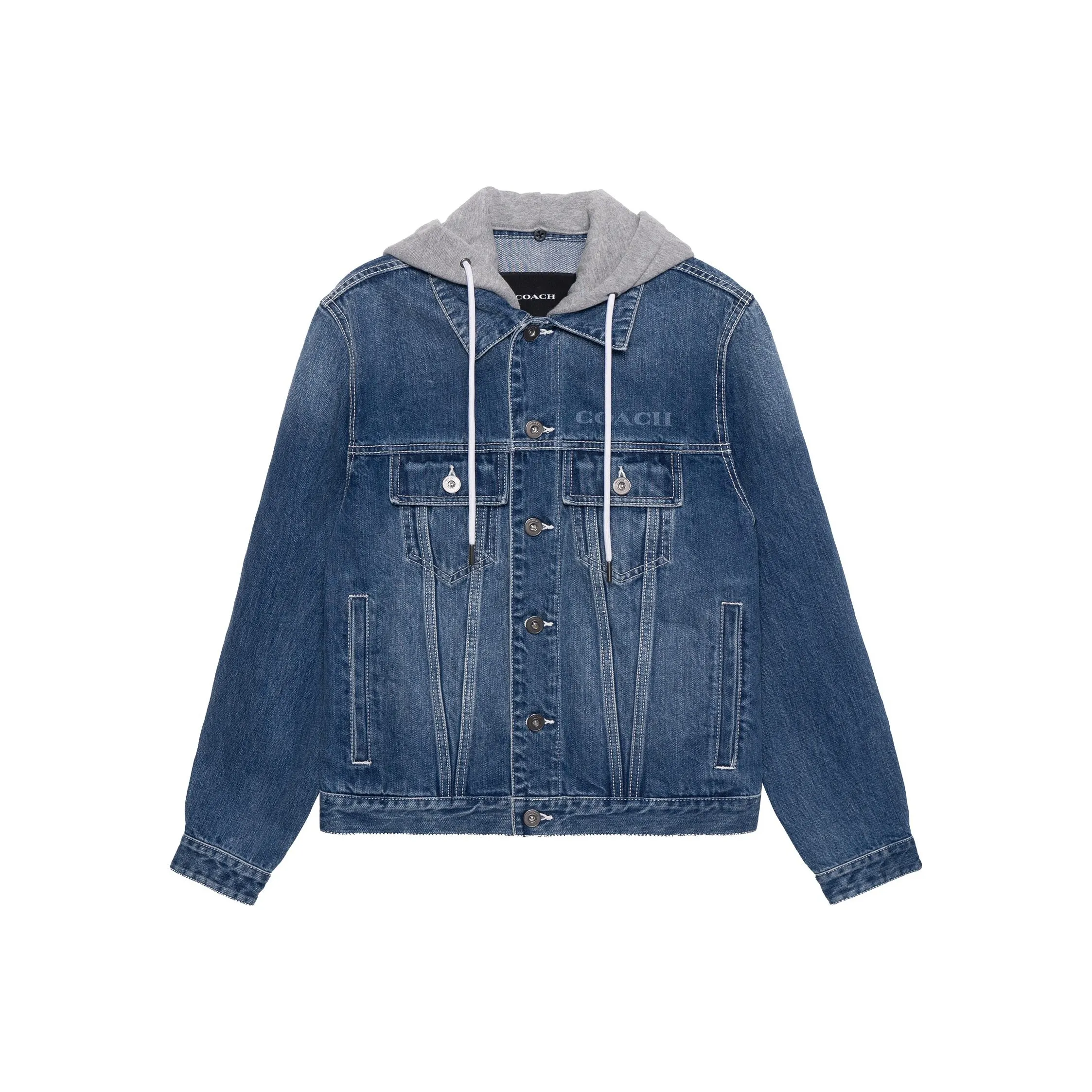 COACH SS22 Denim Jacket Men's Blue