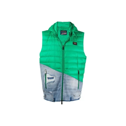GREG LAUREN Зеленый Мужские Жилеты