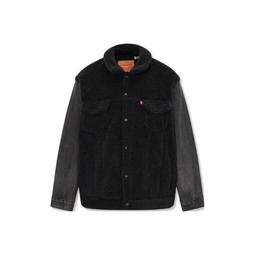 Levi's Denim Куртка Мужская Черная Серый