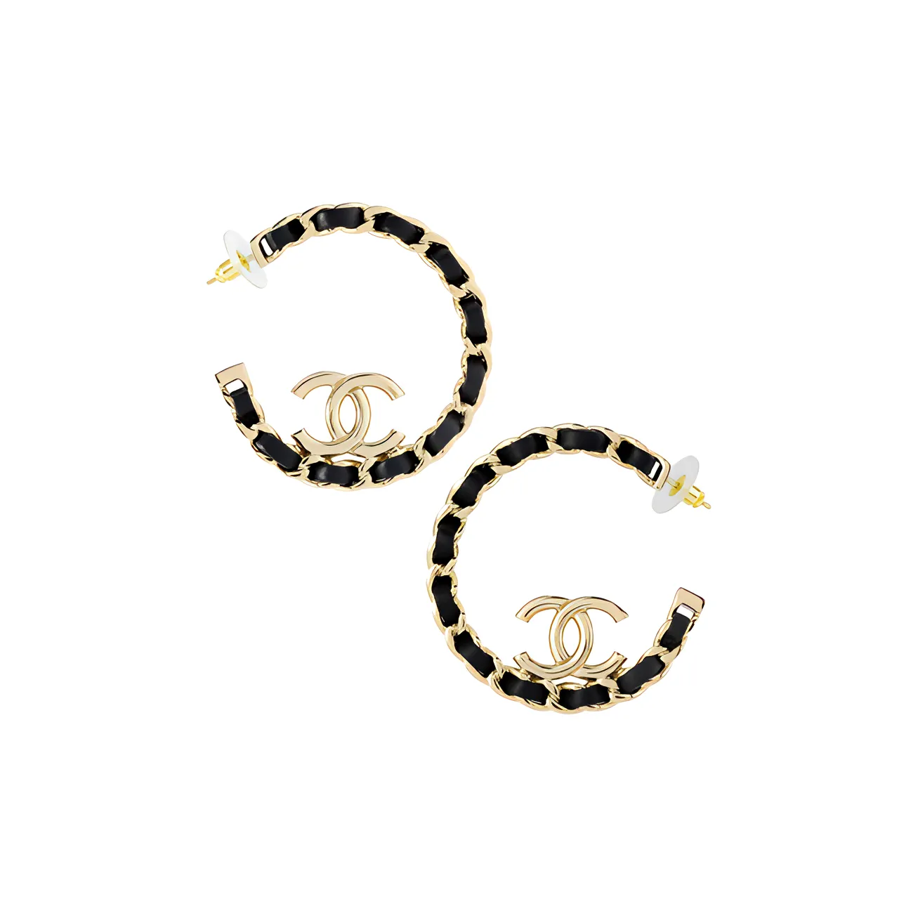 CHANEL Pre Owned 2022 Cc Chain detail Earrings