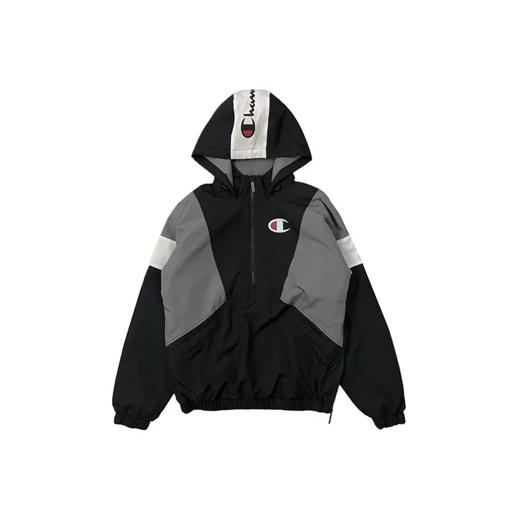 Champion Пуховик Американская версия Унисекс Черный Серый