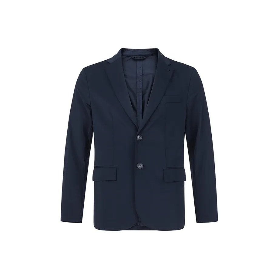 EMPORIO ARMANI FW23 Бизнес-костюм Куртка Мужская Морской Синий