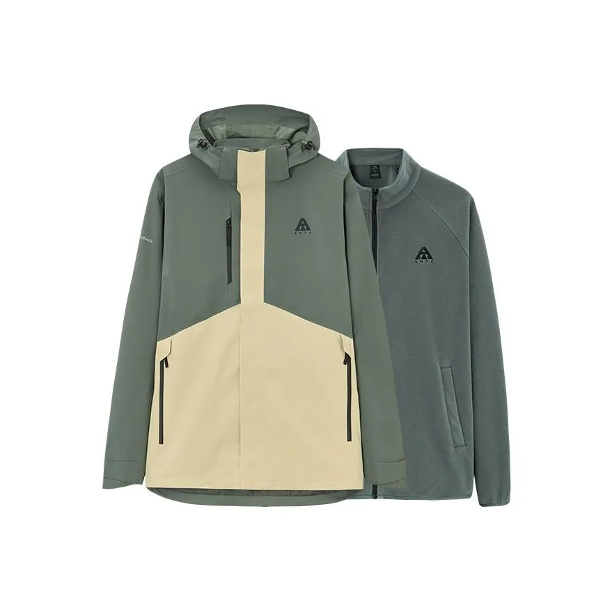 ANTA Водонепроницаемый и Ветрозащитный Ветровка Мужской Водный Зеленый