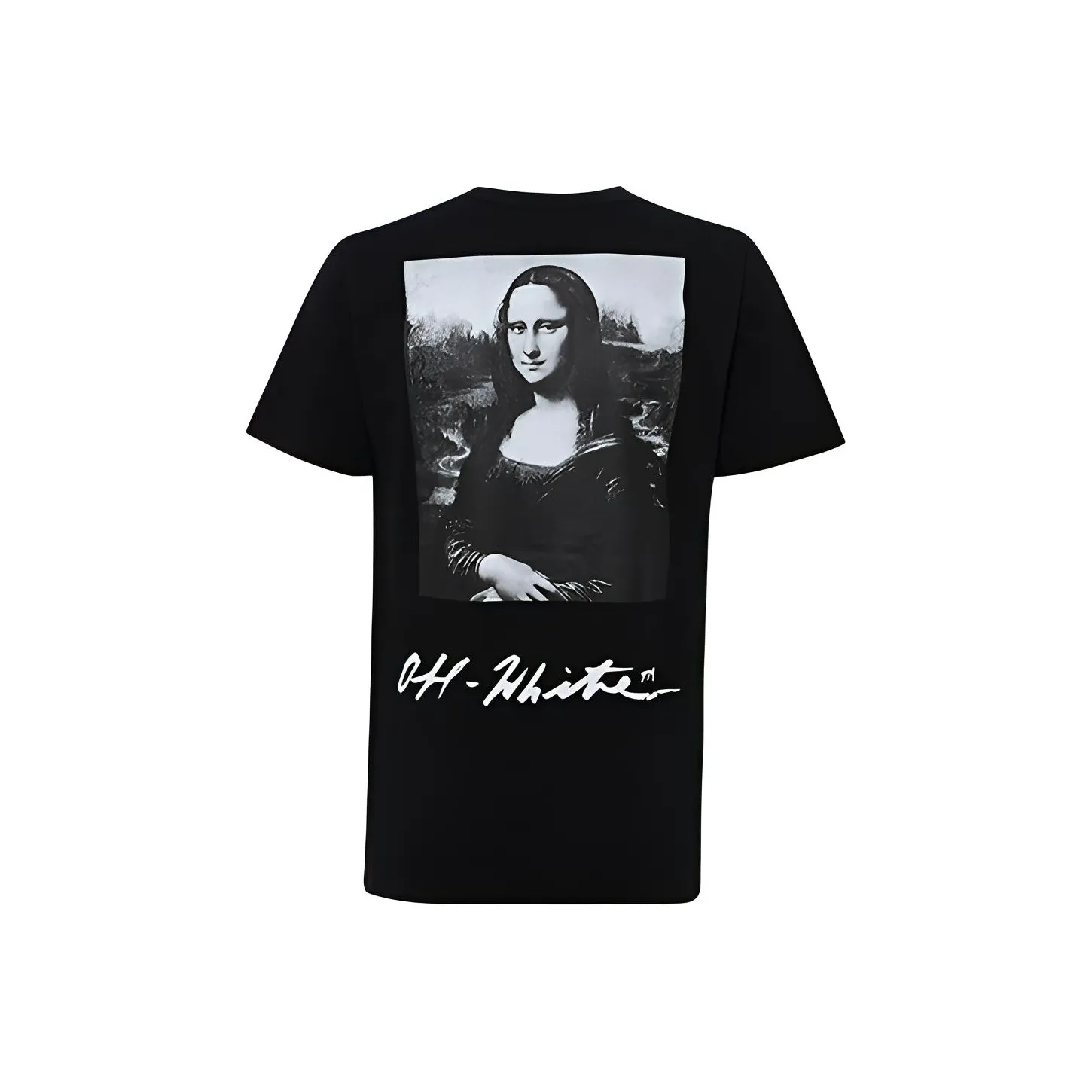 OFF WHITE Slim Fit Monalisa Graphic Print T Shirt