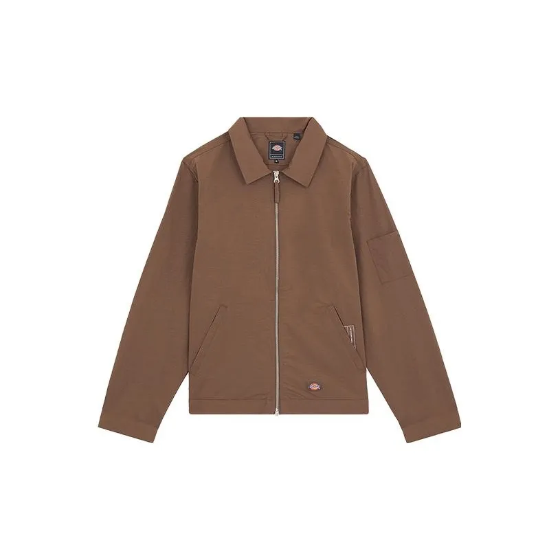 Dickies x POP TRADING COMPANY совместное название Куртка Мужская Барабанный дождь Коричневый