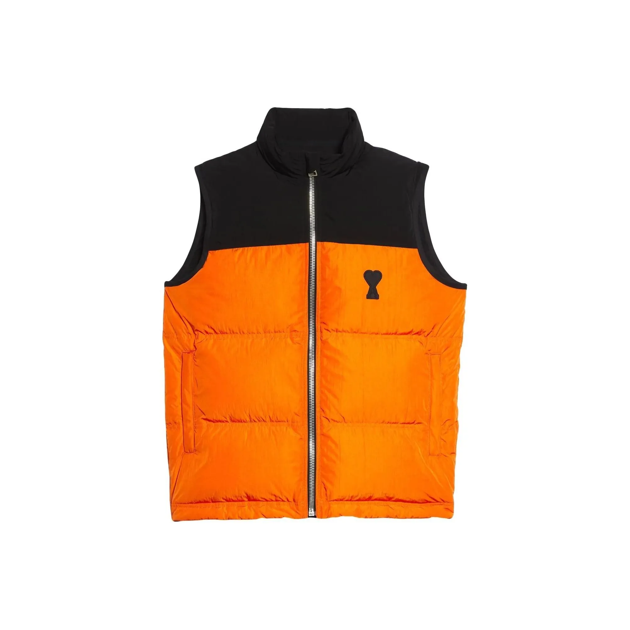 Ami Paris Chest Logo Print Padded Jacket