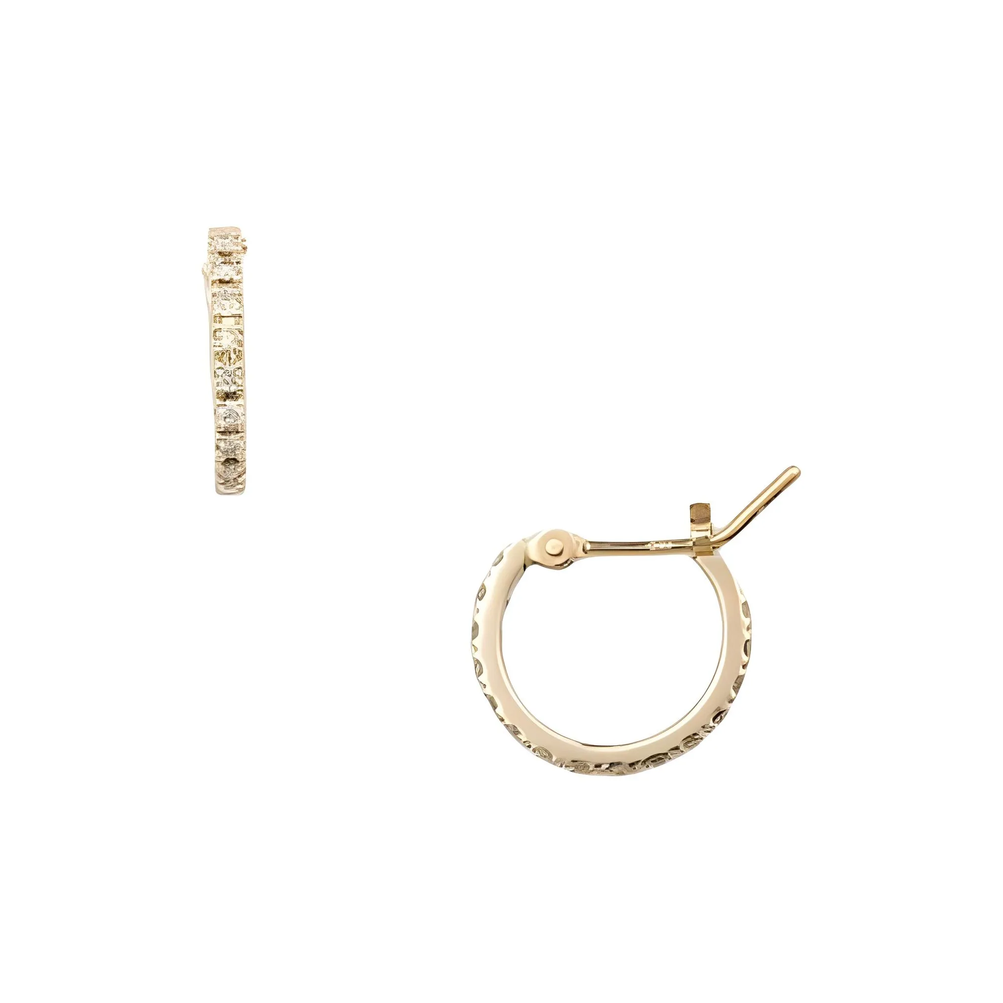 Agete Diamond Earrings Women's Gold