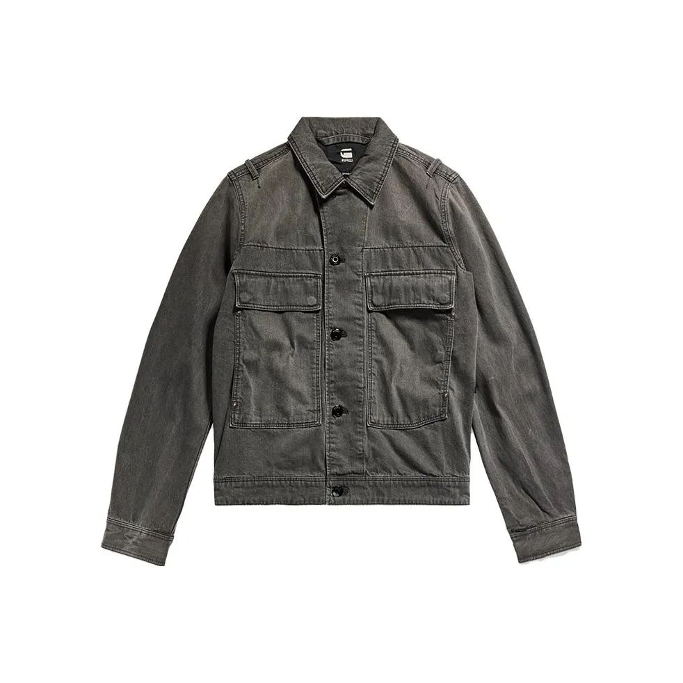 г Звезда RAW Серый черный Унисекс Джинсовые куртки