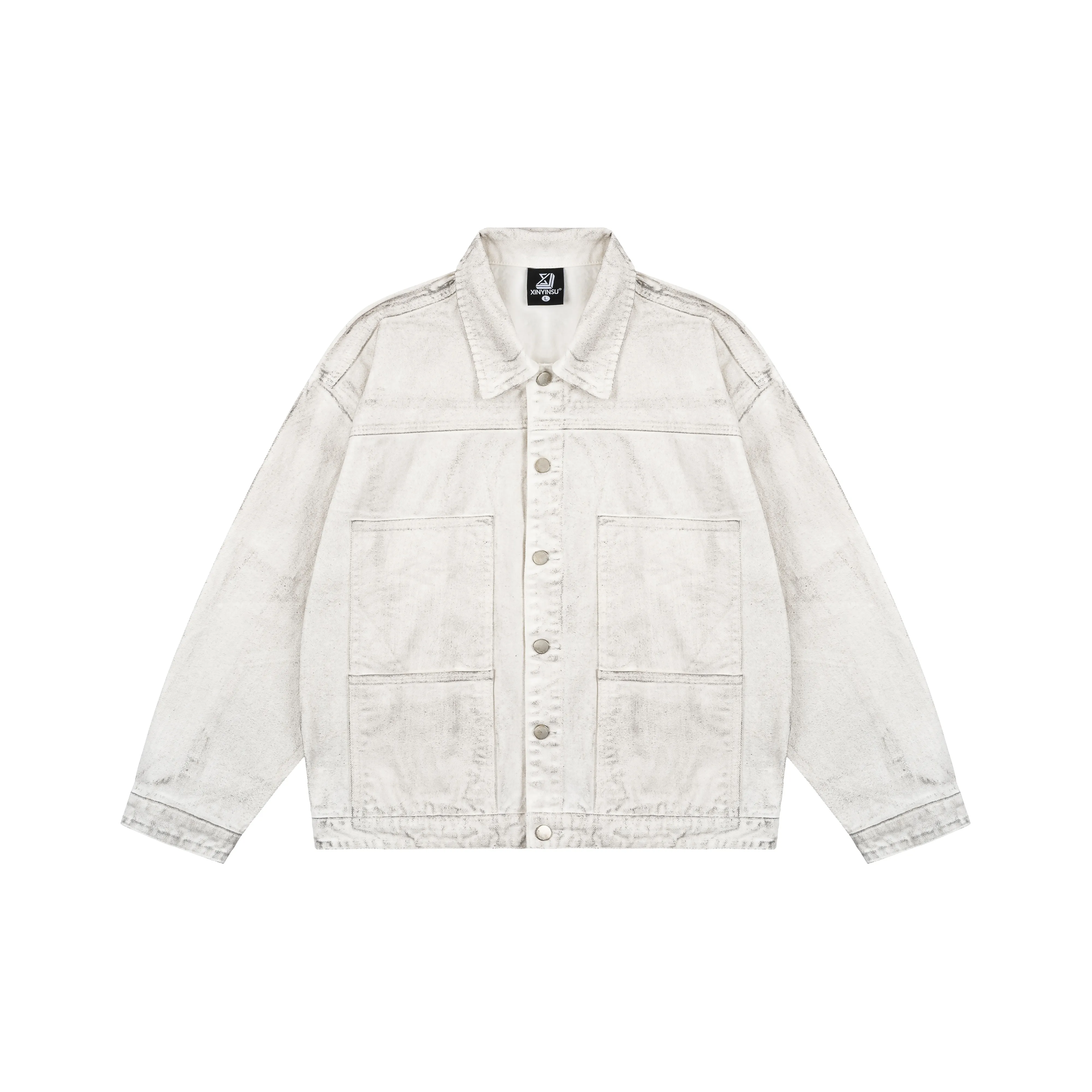 XINYINSU Denim Jacket Unisex White