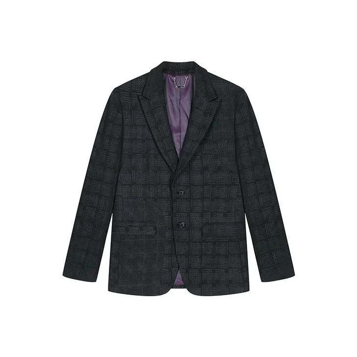 DAVID NAMAN Черный Мужской Деловой Костюм