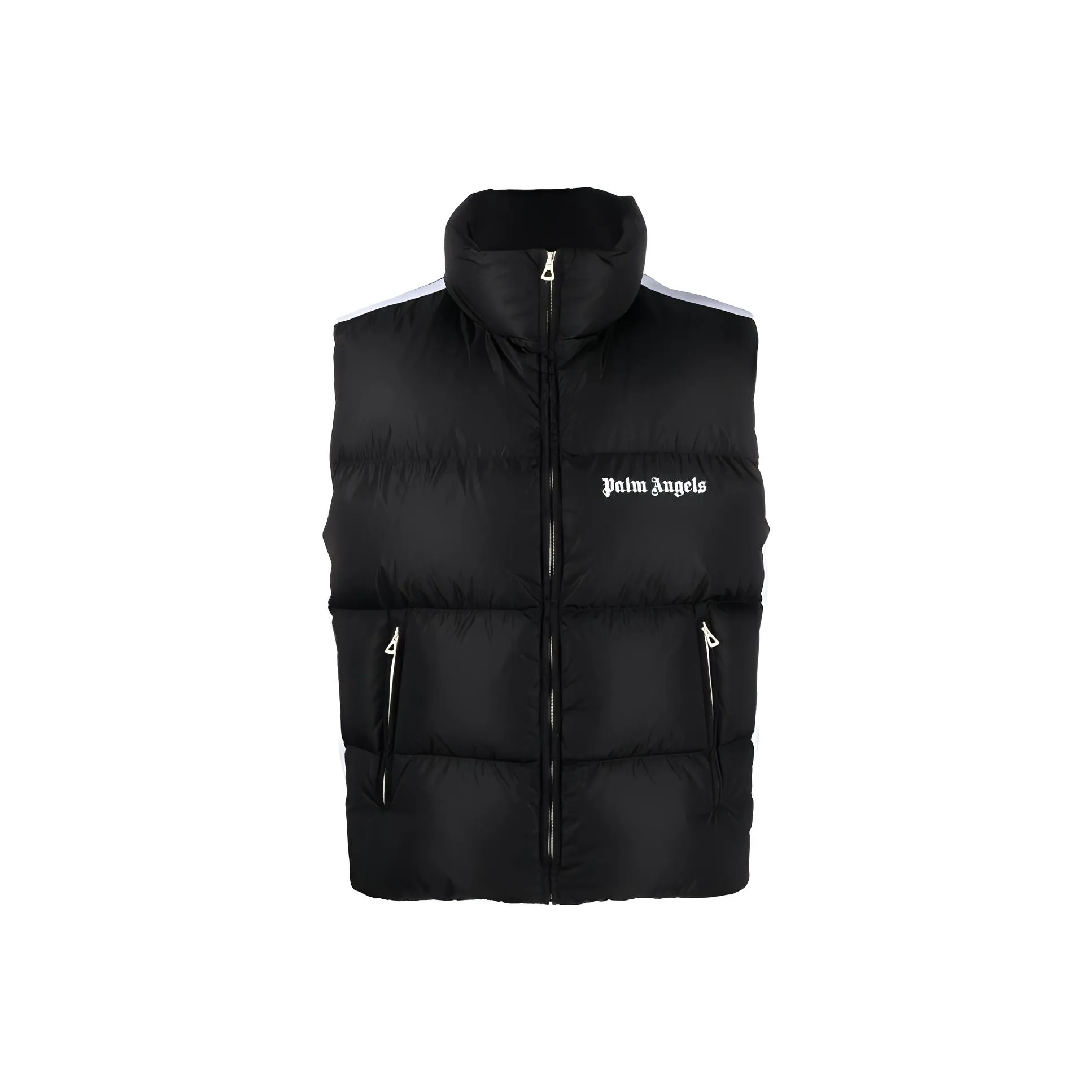 PALM ANGELS Logo Printed Padded Gilet