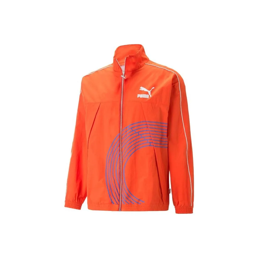 PUMA T7 Track Куртка Мужская Кирпично-Красная