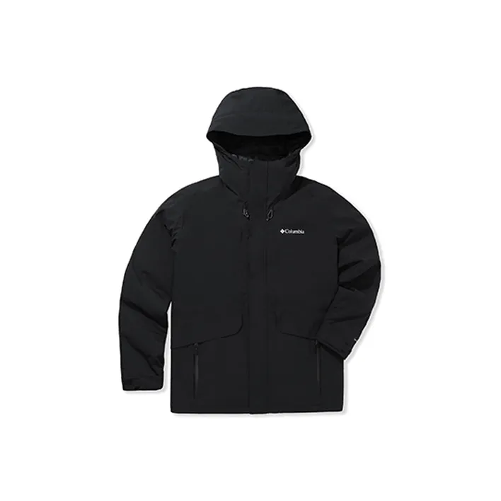 Columbia совместный бренд Водонепроницаемый Ветрозащитный Дышащий и Теплоизоляционный ветровка Мужской Черный