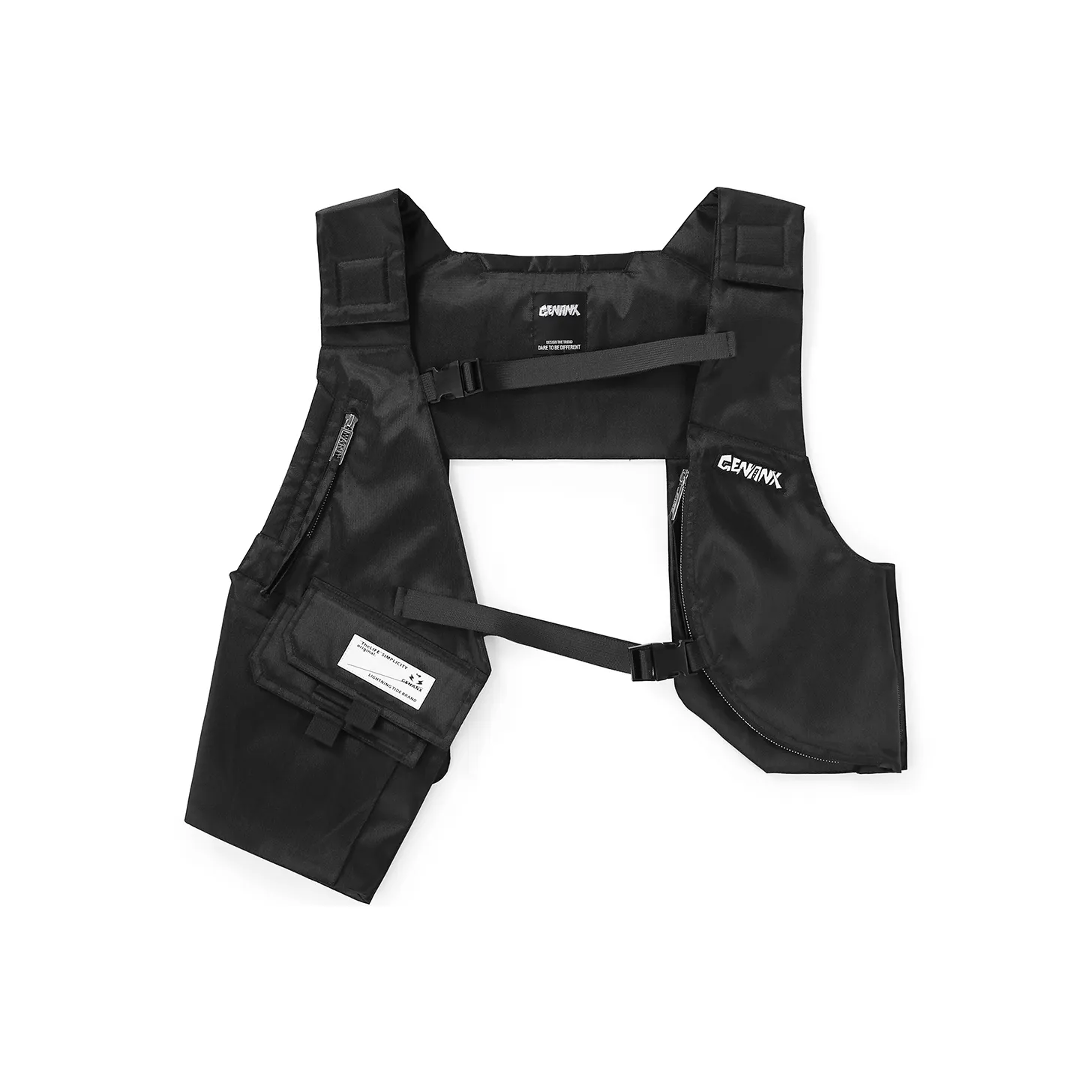 GENANX Vests Men's Black