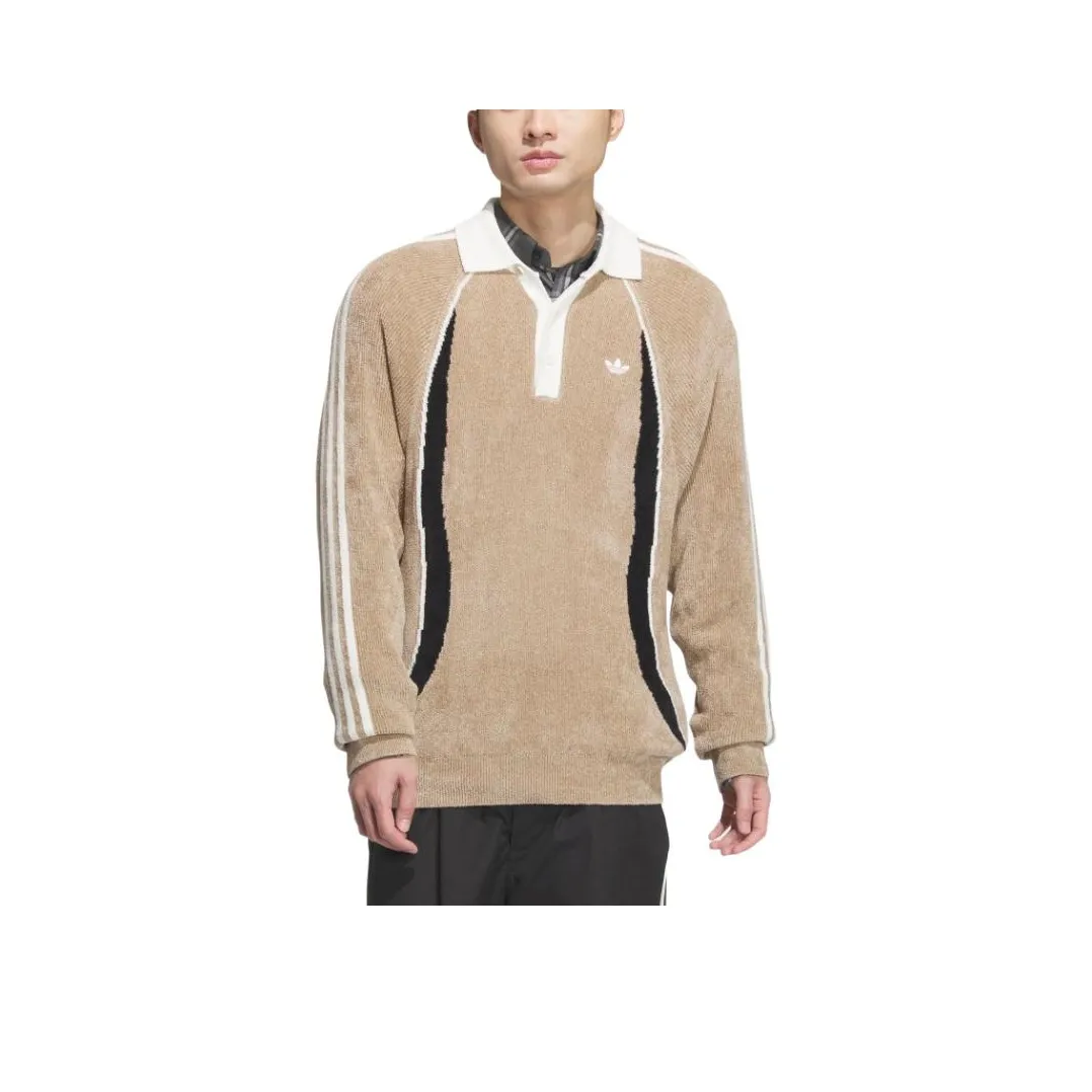 Adidas Originals FW24 Knitwear Men's Khaki Brown
