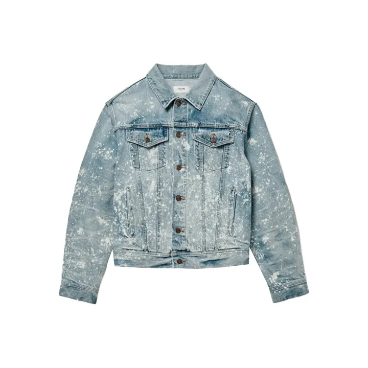CELINE Denim Jackets Men's Blue
