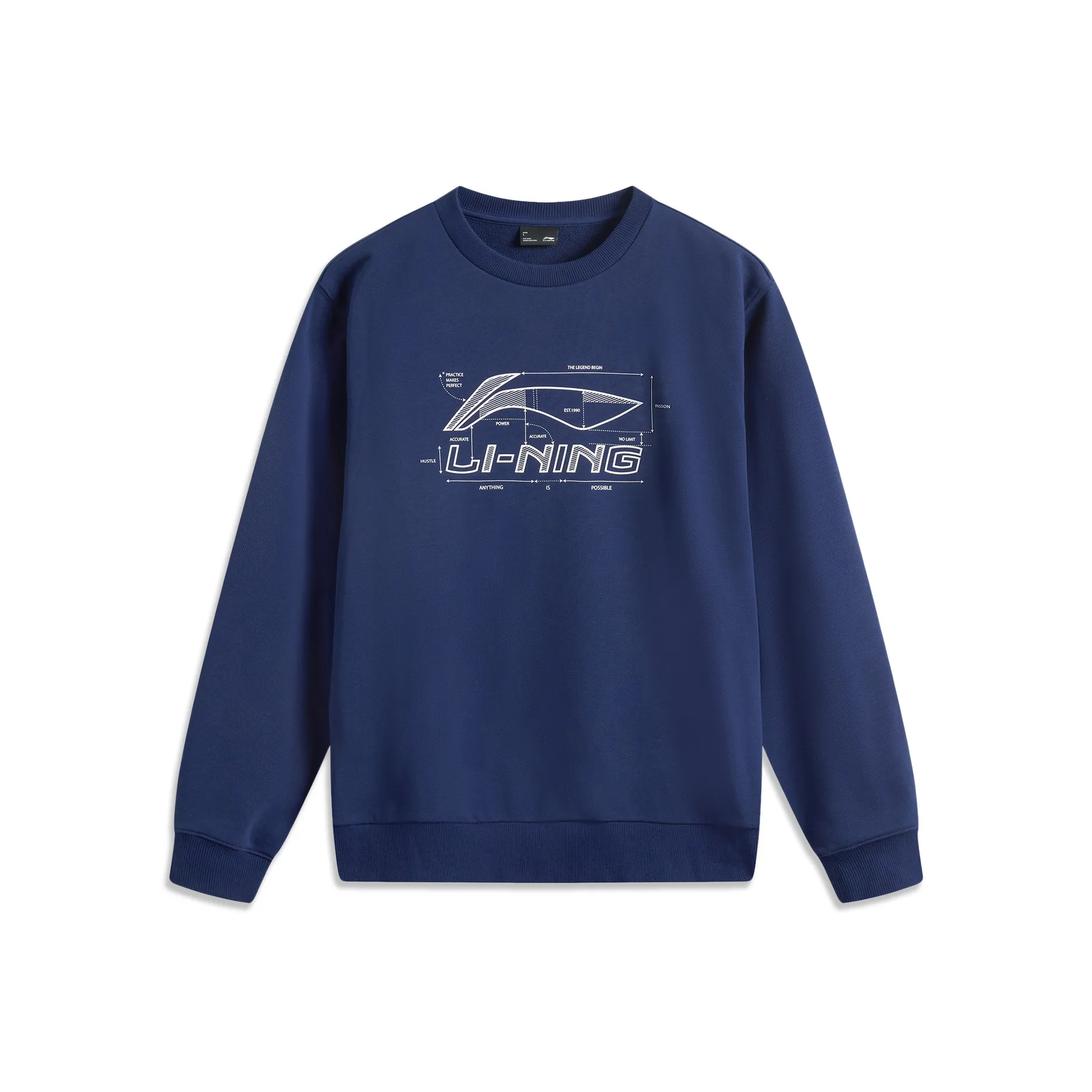 LINING Sports Life Collection Толстовка Унисекс Темный Bowl Синий