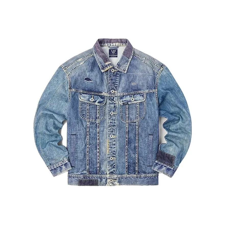 Мужская джинсовая куртка Lee co-branded, светло-синяя