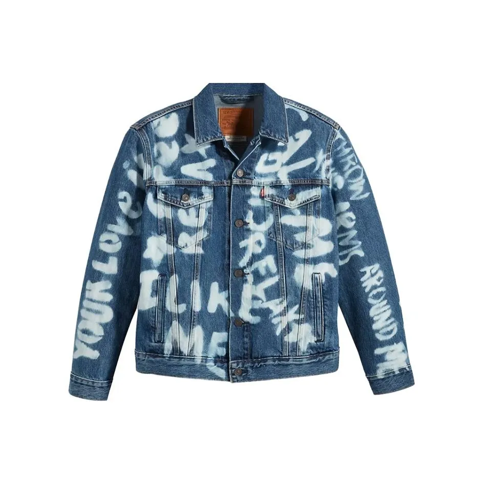 Levis Denim Jackets Men Blue