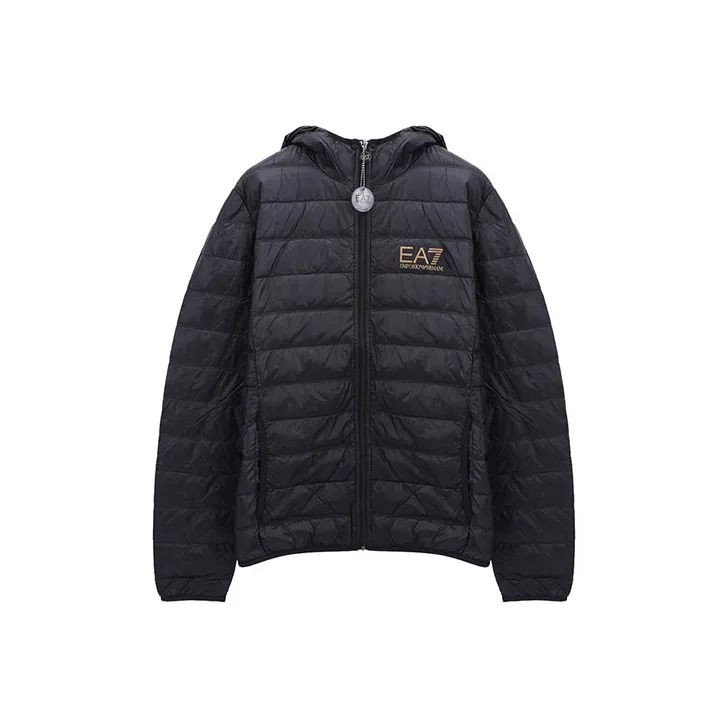 Ea7 EMPORIO ARMANI Logo Print Padded Puffer Jacket