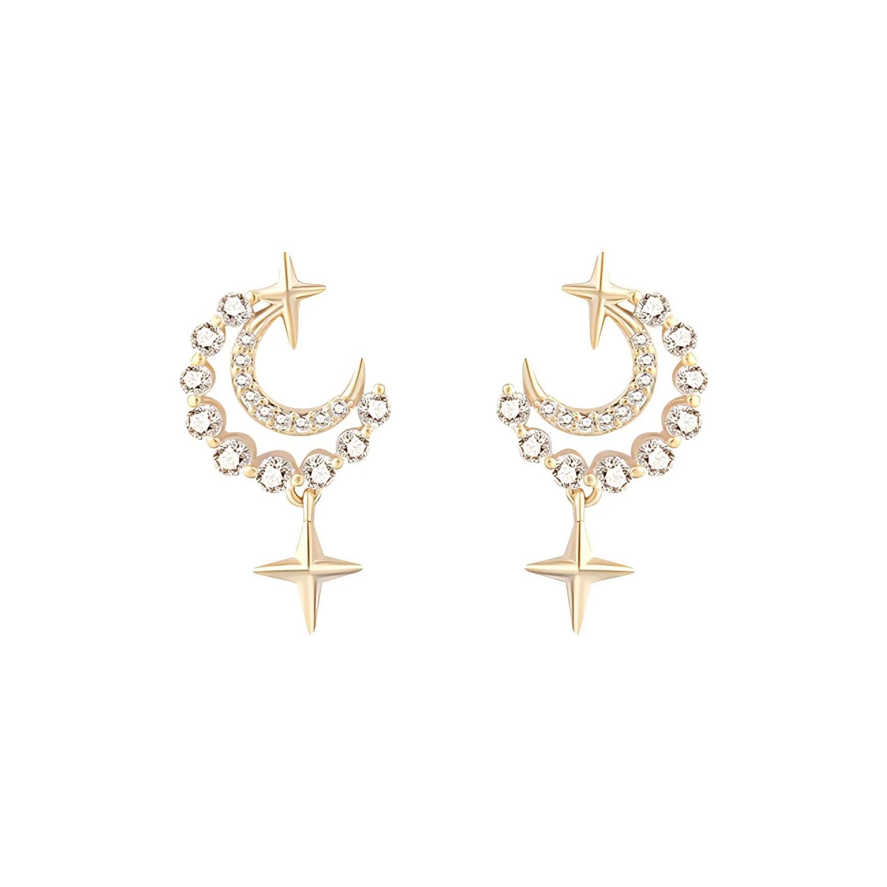 West Island Медные Серьги Золотые Женские