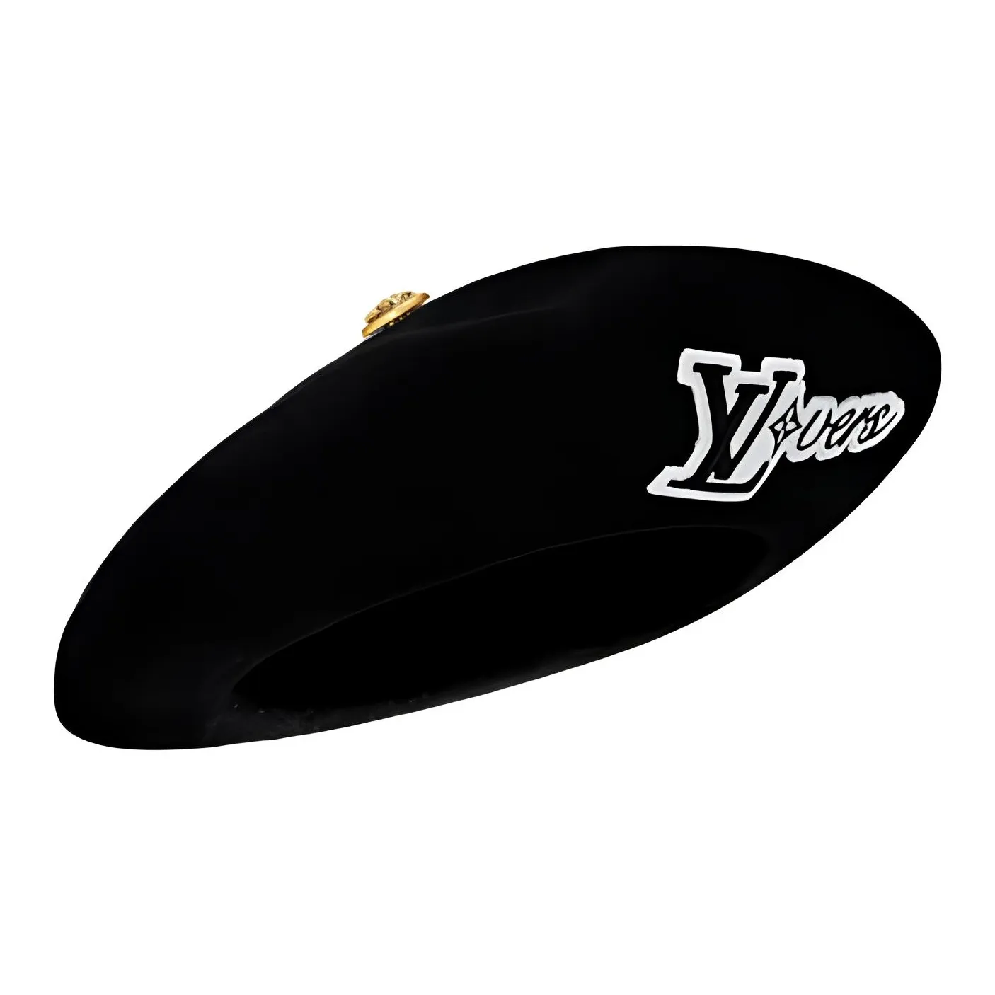 LOUIS VUITTON Sheep Wool Berets Men's Black