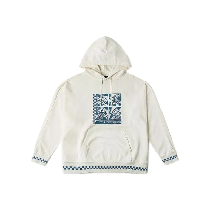 VANS Пуловер с капюшоном худи унисекс белый