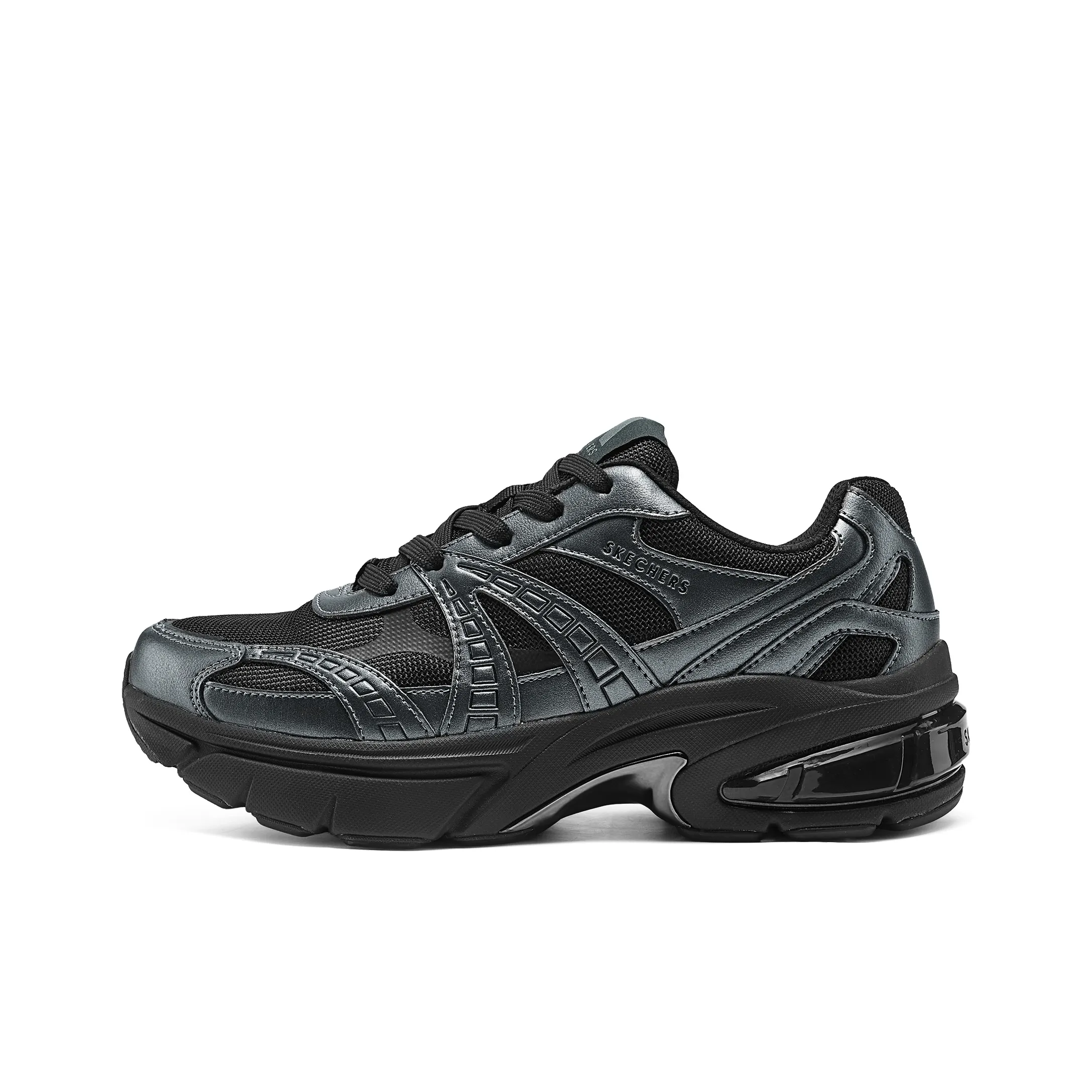 Skechers Shadow Stellar 90 Running Shoes Men Low Top Black