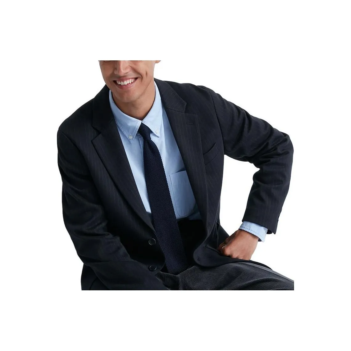 UNIQLO Business Suit Unisex Navy Blue