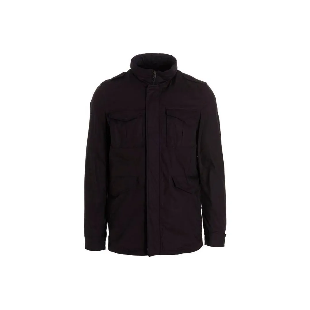 HERNO Straight Hem Hooded Jacket