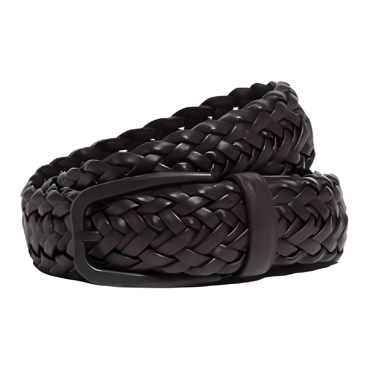 Zegna Braided Buckle Belt