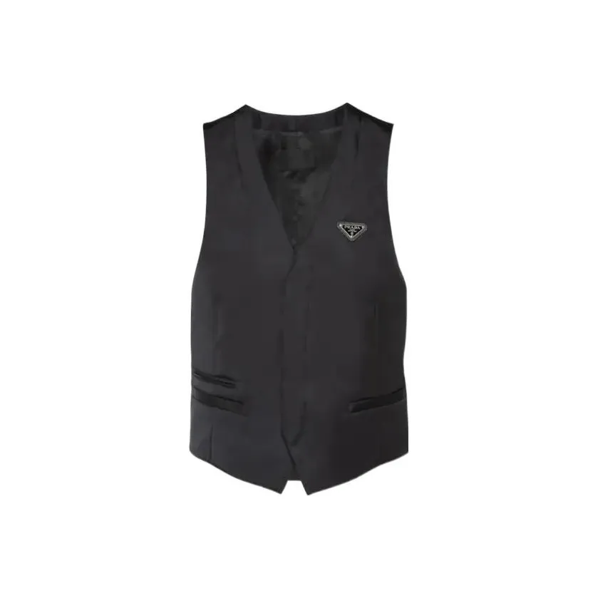 PRADA Vests Men's Black