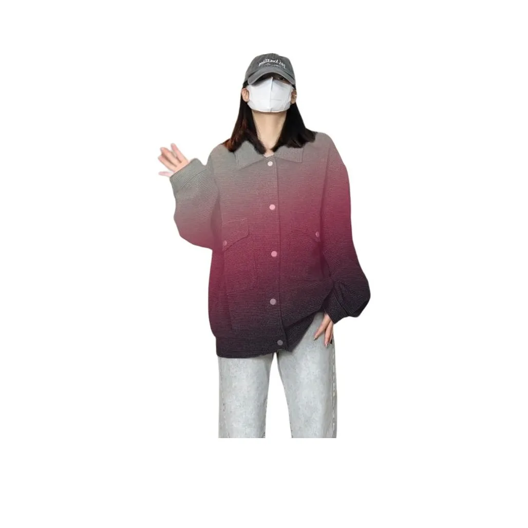 JCUI Куртки Пальто Унисекс Ярко-розовый