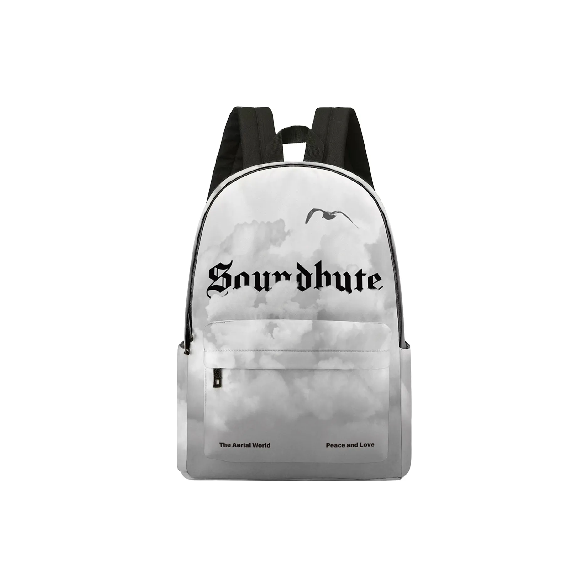 HINY PVC Backpack 13 Inch Laptop Bag Regular Unisex Gray