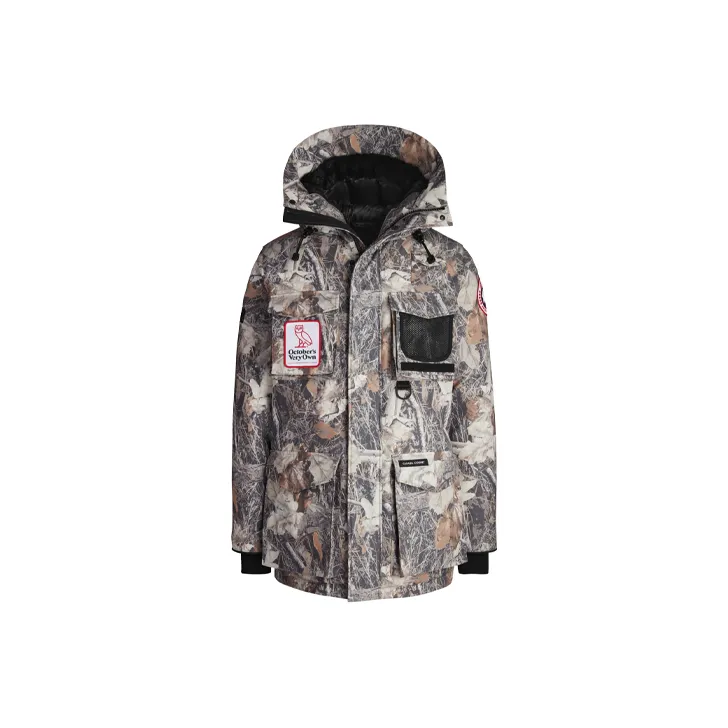 Canada Goose Down Jacket Unisex Maple Leaf Camouflage