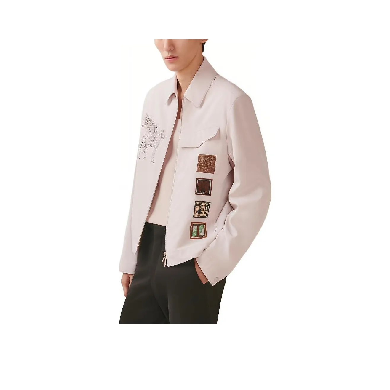 HERMES SS23 Jackets & Coats Men's Light Pink