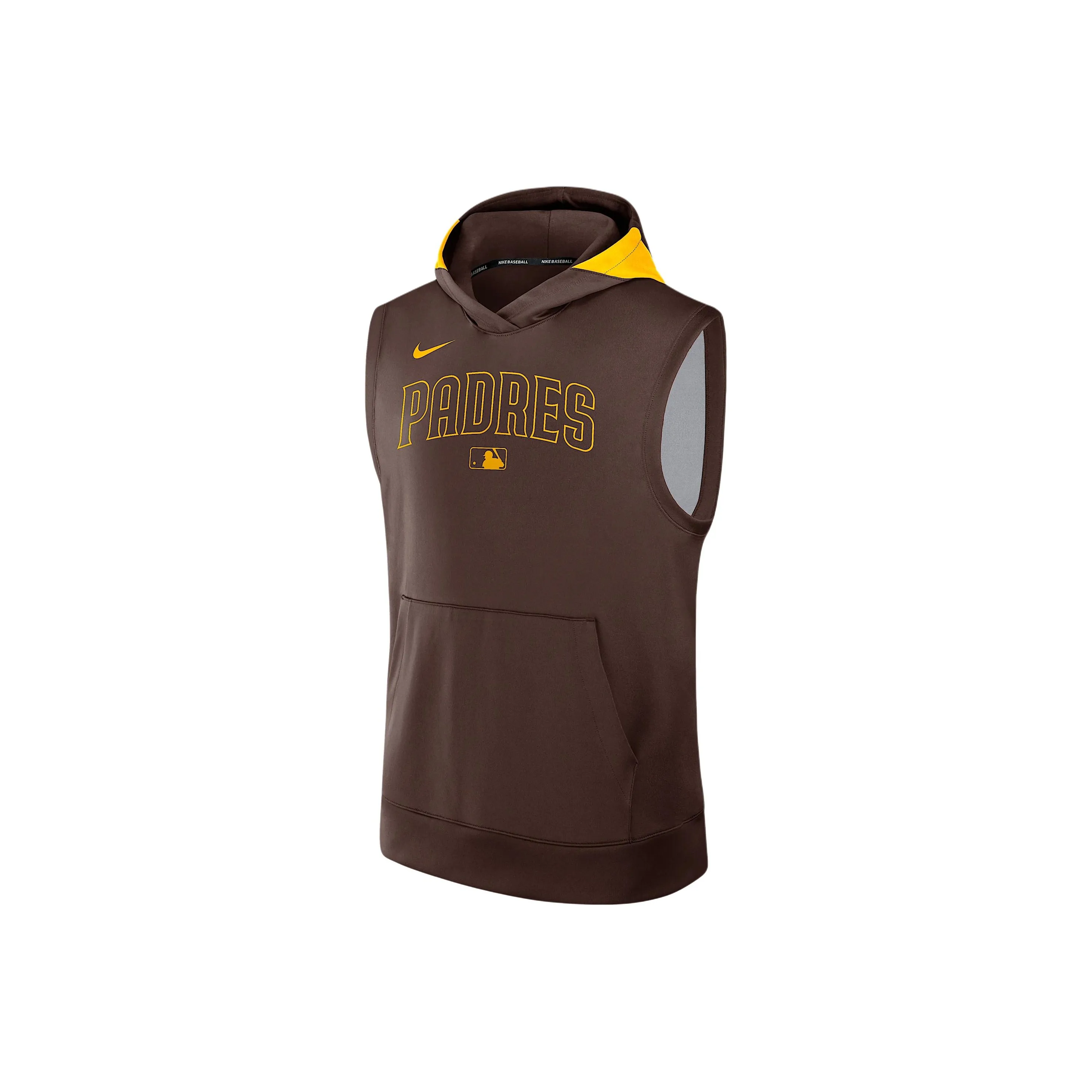 Nike San Diego Padres Authentic Collection Men's Nike Dri FIT Mlb Sleeveless Pullover Hoodie