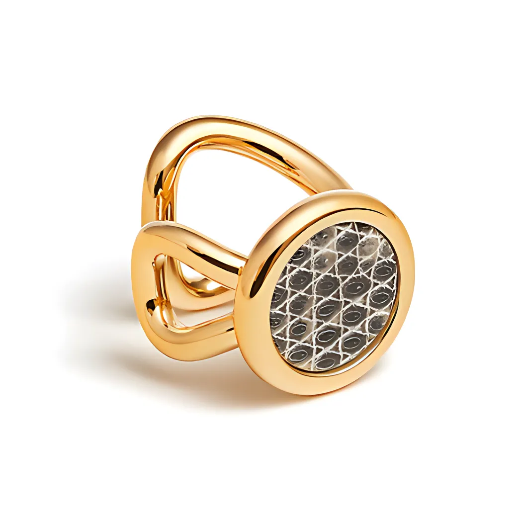 HERMES Clip On Earrings Women's Gold