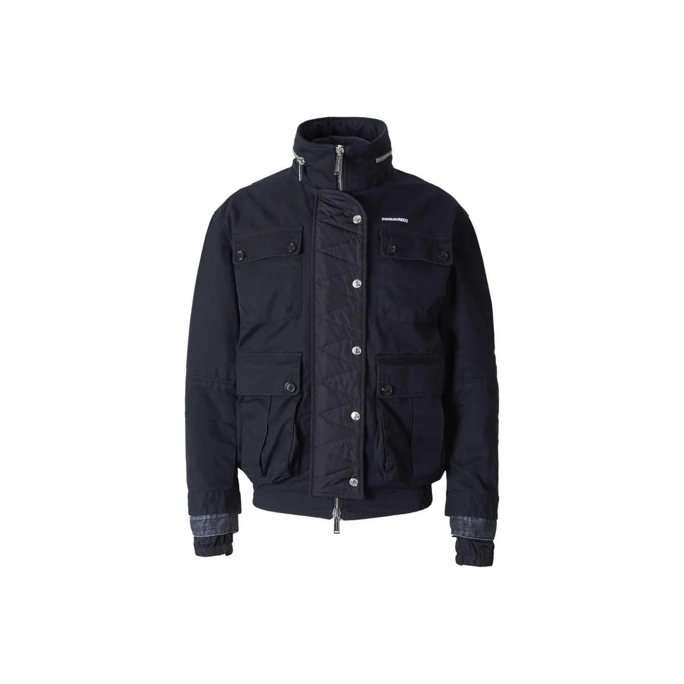 DSQUARED 2 Logo Printed Quilted Jacket