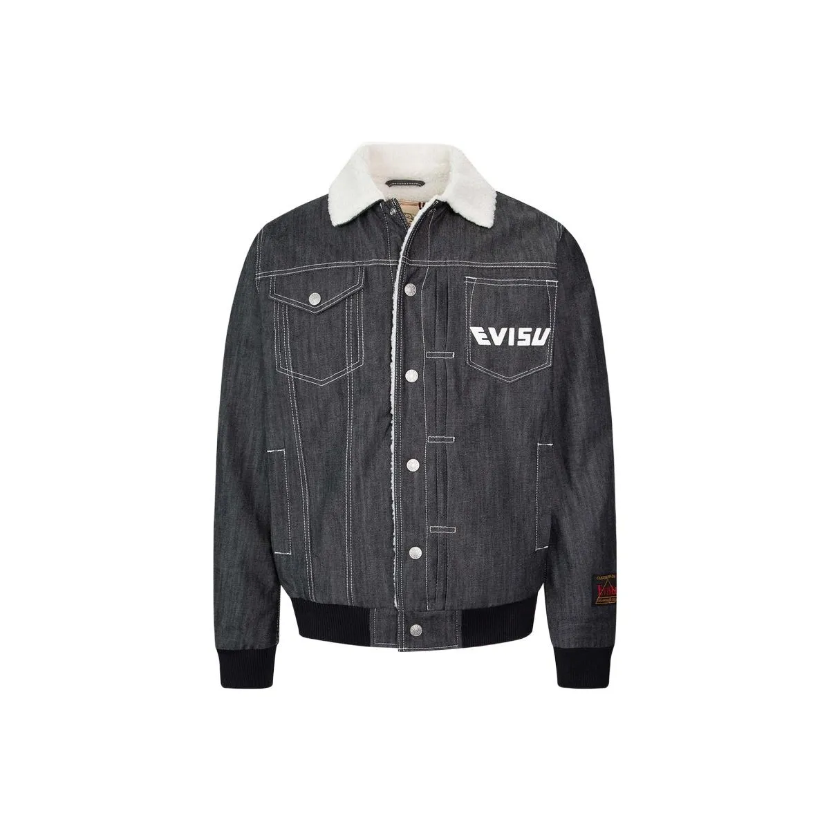 EVISU Джинсовый синий Мужской Джинсовые куртки