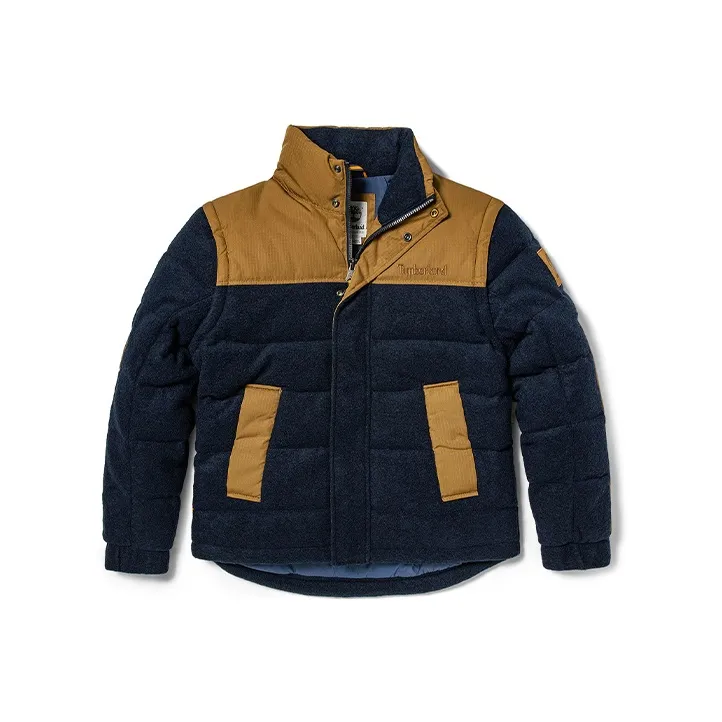 Timberland Темно-синий Синий Мужской Пух Мужские Пуховики