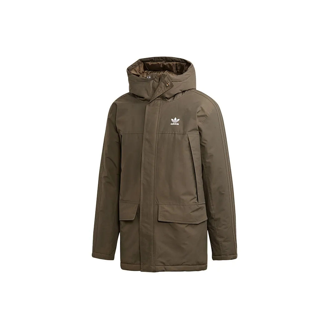 Adidas Originals Puffer Jackets Men's Branch Umber