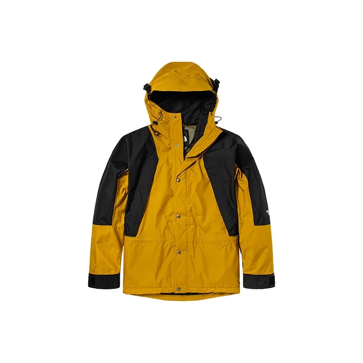 emilia wickstead miles pinstriped crepe shirt midi dress Icon Windbreaker Jackets Unisex Black Yellow Multicolor