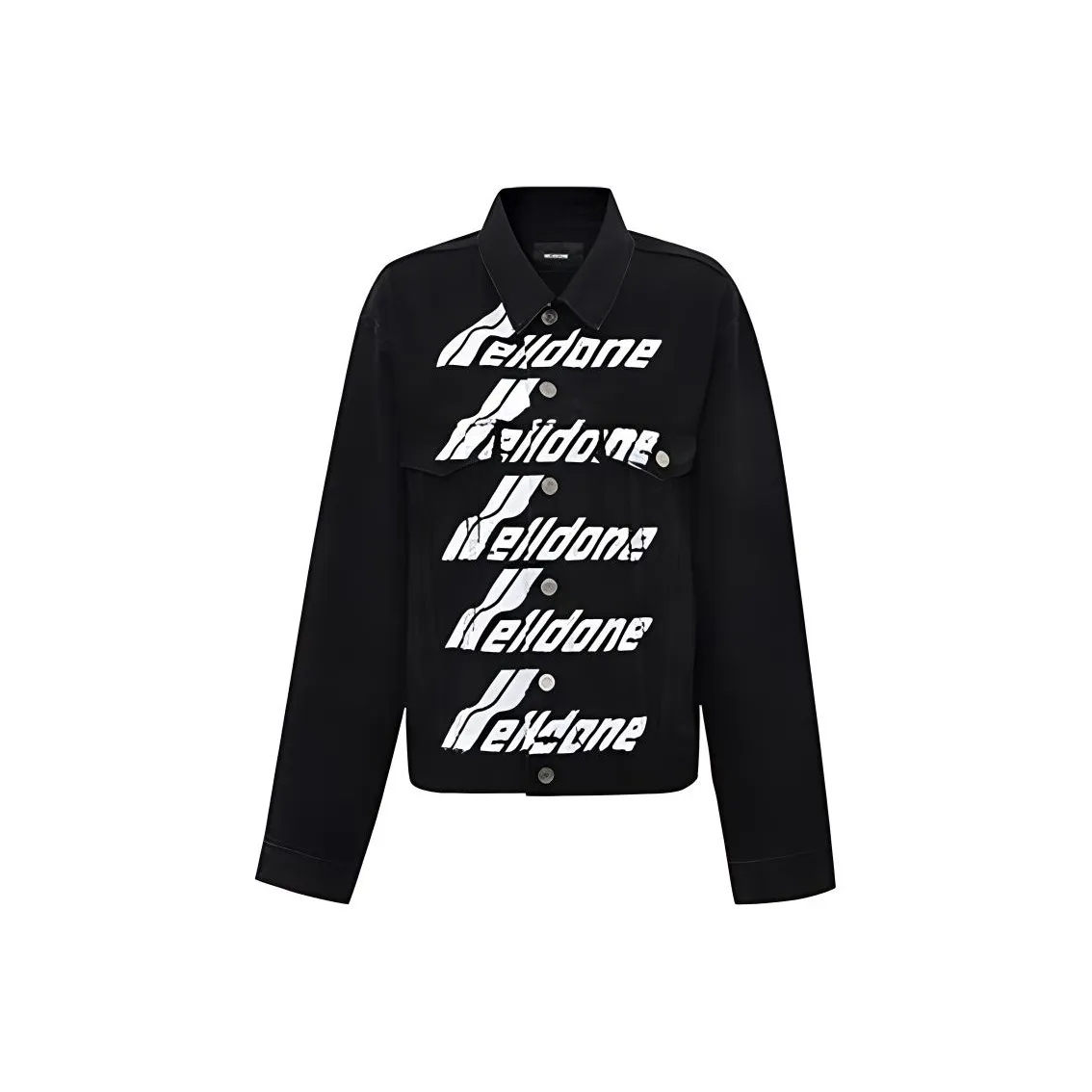 WE11DONE Denim Jackets Unisex Black