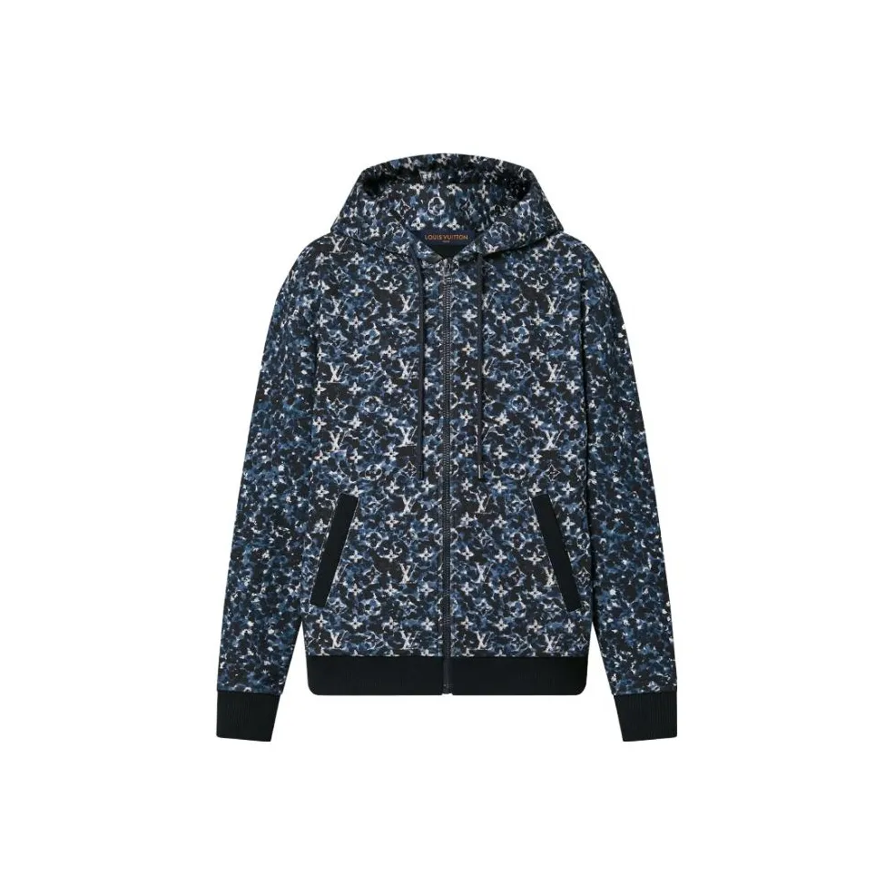 LOUIS VUITTON 2010s Monogram Zip up Hoodie