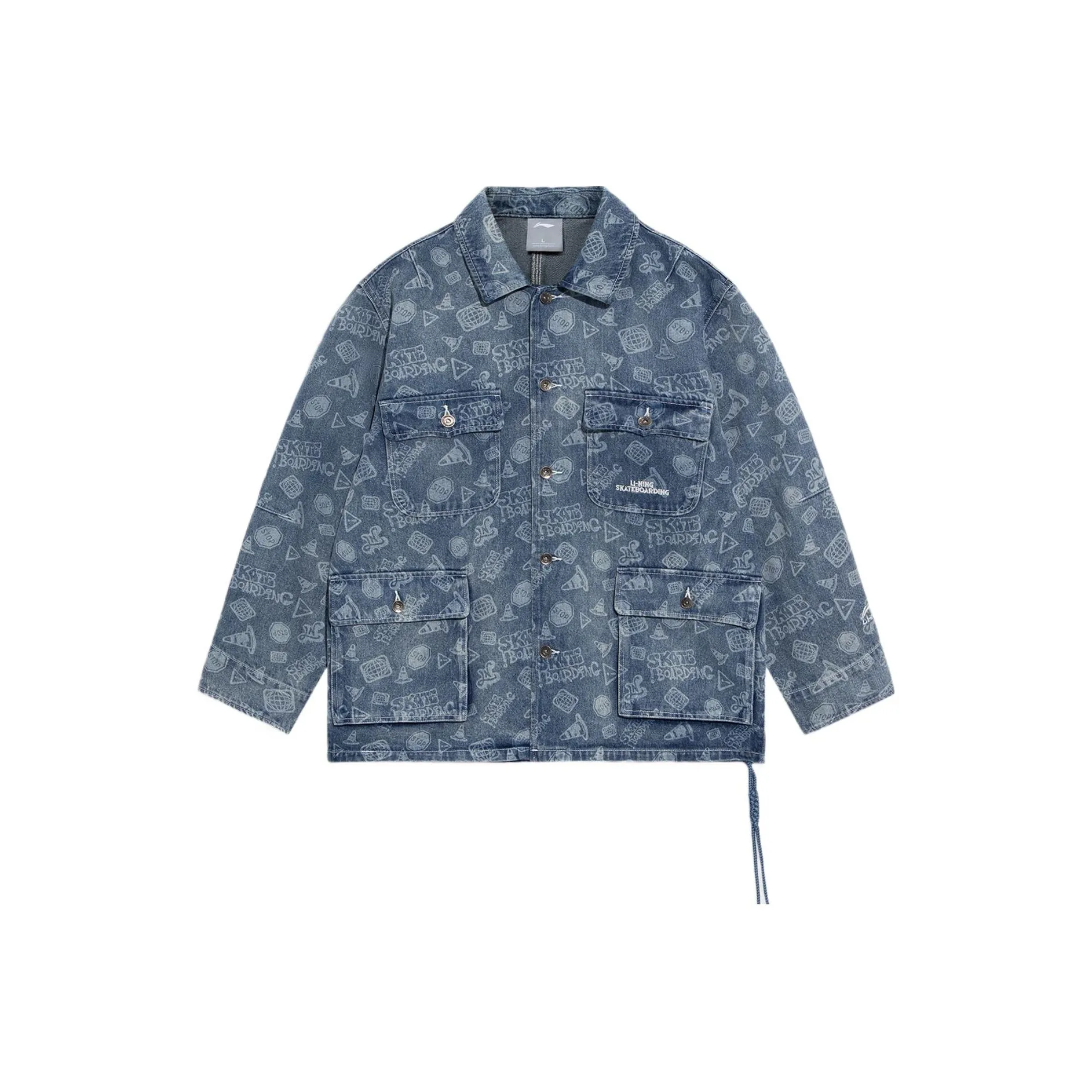 LiNing Denim Jacket Men's Light Blue
