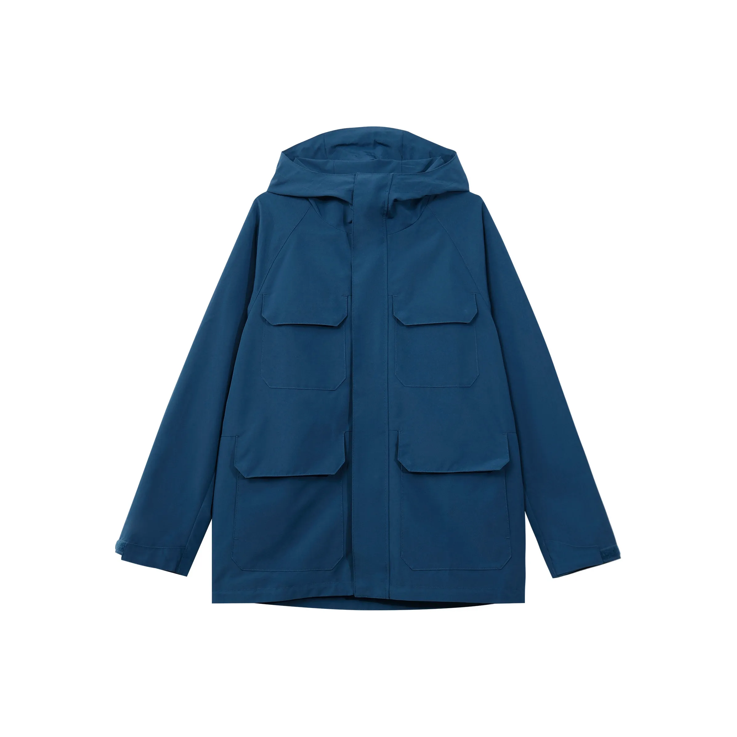 UNIQLO Водонепроницаемый Ветрозащитный Защита от ультрафиолета Дышащий Устойчивый к истиранию Термическая ветровка Мужской Морской синий